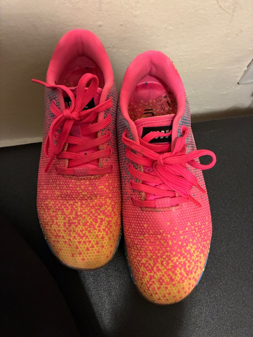 NOBULL Pink and Yellow Gradient Training Shoes